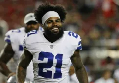 Ezekiel Elliott durante un juego de los Cowboys 