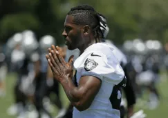 Antonio Brown, en entrenamiento con Oakland Raiders