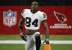 Antonio Brown con el uniforme de los Raiders