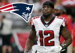 Mohamed Sanu en un partido con los Falcons