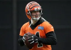 Andy Dalton durante un entrenamiento con Cincinnati Bengals