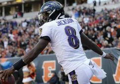 Lamar Jackson en partido de Ravens vs Bengals