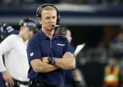 Jason Garrett en un partido entre Cowboys y Buffalo