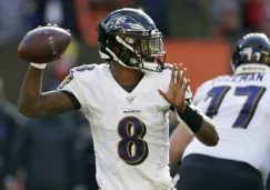 Lamar, en un partido de Ravens