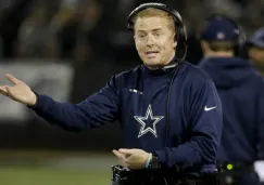 Jason Garrett durante un partido de los Cowboys