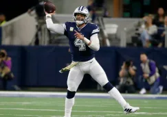 Dak Prescott durante un partido con Cowboys