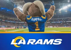 Mascota de Rams en celebración