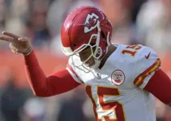 Patrick Mahomes celebra una anotación con loa Chiefs