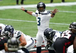 Russell Wilson en acción con Seattle Seahawks 