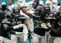 Seahawks en festejo de TD