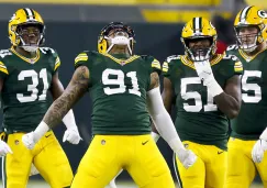 Jugadores de Green Bay festejan una captura