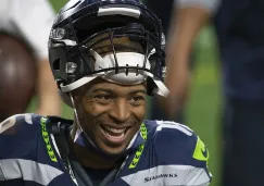 Tyler Lockett en un partido con los Seattle Seahawks