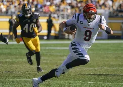 Joe Burrow  en el partido ante Steelers 