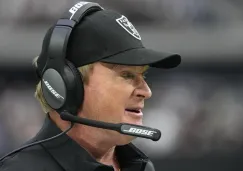 Jon Gruden en acción con los Raiders