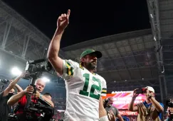 Aaron Rodgers durante un partido con Green Bay