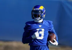 Odell Beckham Jr. durante un entrenamiento con los Rams