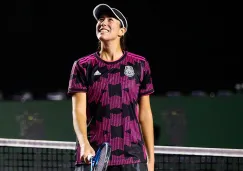 Garbiñe Muguruza con la playera de México