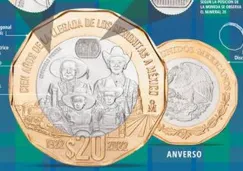 Nueva moneda de 20 pesos 