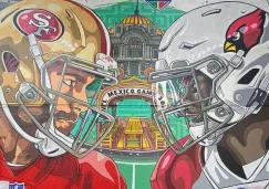 Mural plasmado en la CDMX previo al 49ers vs Cardinals