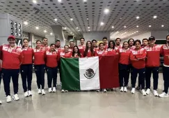 La delegación mexicana de natación