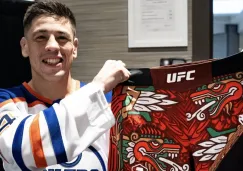 ¡De gala! Brandon Moreno presenta sus shorts para la pelea ante Amir Albazi en UFC Edmonton