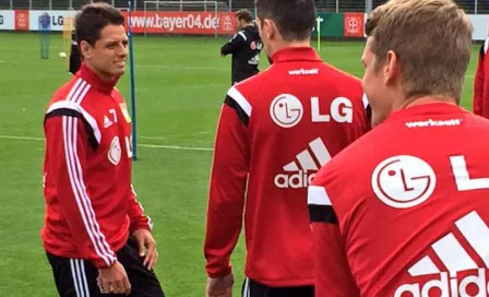 Chicharito realiza primera práctica con el Leverkusen