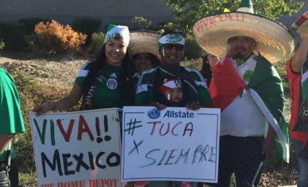 Afición mexicana muestra su apoyo al Tuca en Salt Lake City