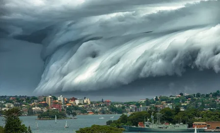 Nube en forma de tsunami atemoriza Sydney