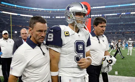 Tony Romo vuelve a abandonar por lesión