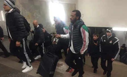 Jugadores del Lokomotiv viajan en metro para llegar a partido