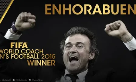 Luis Enrique es elegido el mejor entrenador de 2015