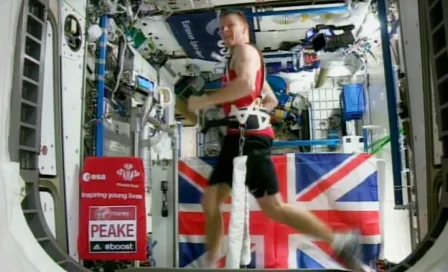 Astronauta realiza maratón de Londres en el espacio