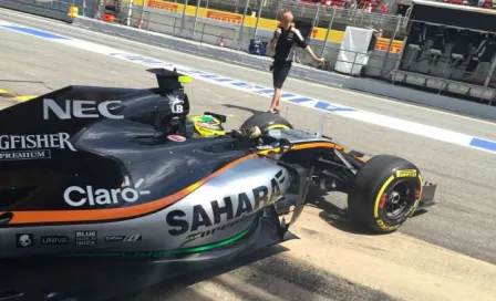 Checo, noveno en P2 tras superar problemas con su monoplaza