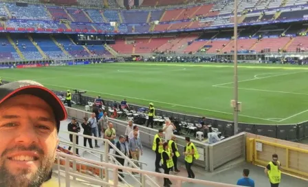 Tito Villa presume selfie en San Siro