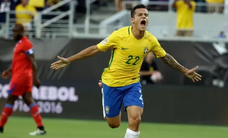 Brasil 'destruye' a Haití con triplete de Coutinho