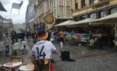 Aficionados alemanes y ucranianos se enfrentan en Lille