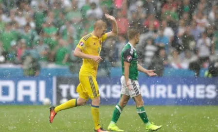 Granizada provoca demora el Ucrania vs Irlanda del Norte