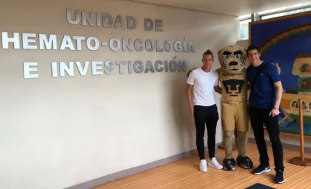 Palacios y García visitan Hospital Infantil de México