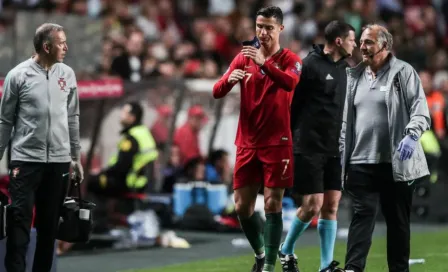 CR7 enciende las alarmas tras salir lesionado de juego de Portugal