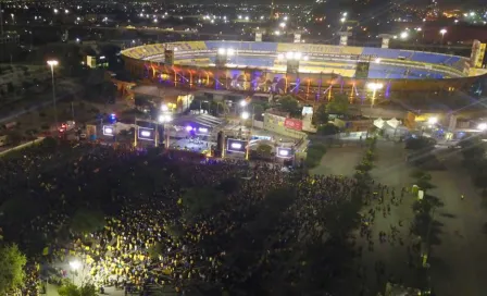 Tigres celebró título con 150 mil aficionados en el Volcán