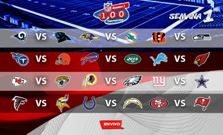 NFL en vivo y en directo Semana 1 domingo 