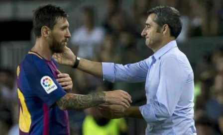 Valverde: 'Tengo la suerte de decir que he entrenado a Messi en Barcelona'