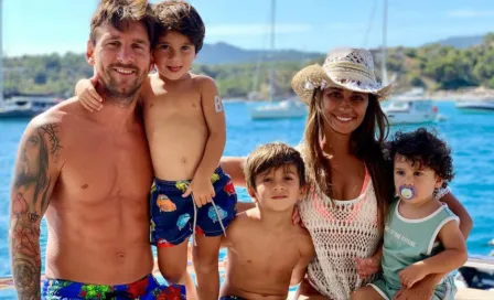 Esposa de Messi compartió una sorprendente foto de su hijo junto a su perro Hulk