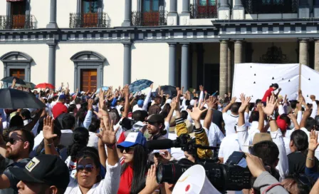 Estudiantes de la UAN marchan para defender la autonomía universitaria 