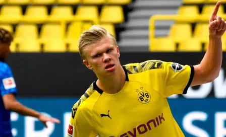 Erling Haaland marcó el primer gol de la Bundesliga tras parón por el Covid-19