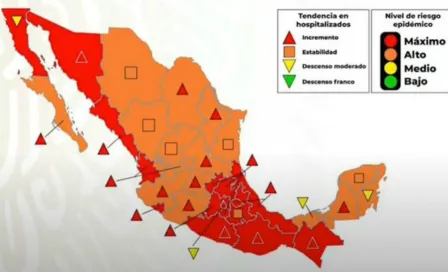 Coronavirus: 16 entidades de la República pasaron a naranja en el Semáforo epidémico 