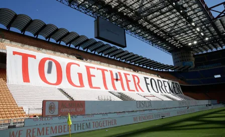 Serie A: Milan rindió homenaje a víctimas del Covid-19 en San Siro