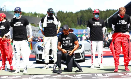 F1: Pilotos se arrodillaron en contra del racismo previo al GP de Austria