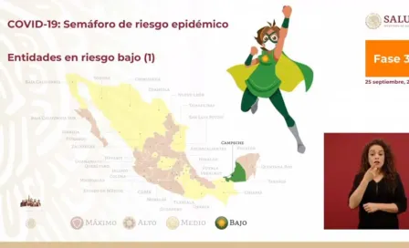 Campeche, primer estado en cambiar a verde en semáforo epidémico de Covid-19