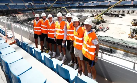 Real Madrid: Ancelotti y cinco jugadores visitaron el nuevo Santiago Bernabéu